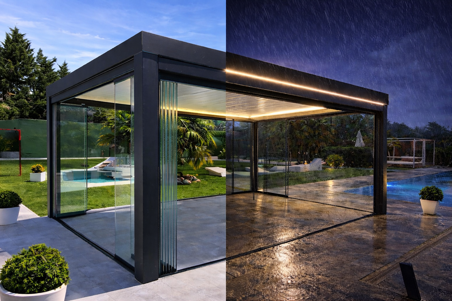 Pérgola Bioclimática de Aluminio en Madrid
